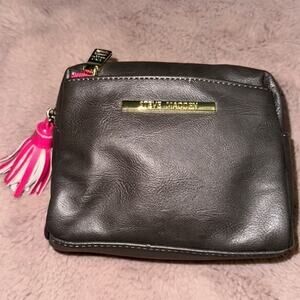 Steve Madden Brown and Pink Cosmetic Bag